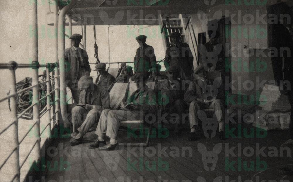 06a Bohemians při odpočinku na palubě lodi Orsova | archiv Františka Špice